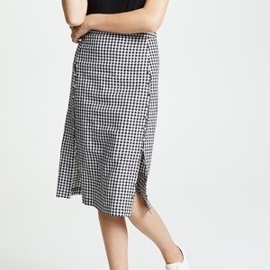 NWT Madewell Gingham Skirt